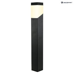 Lampadaire dextrieur MADELEINE angulaire, sans capteur E27 IP44, anthrazit gradable