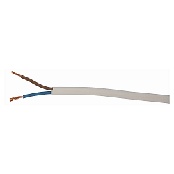 Flexible Plastic hose line H03VV-F 2G0.75mm, 50m, white