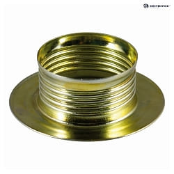 ISO screw ring metal, E14, brass