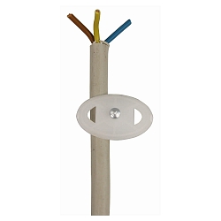 Nagelscheibe 100er Pack, oval, 4 x 2.5cm, Nagel 3.5 x 4cm