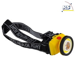LED Headlamp DANILO, 3W, 6500K, 100lm, IP20, yellow