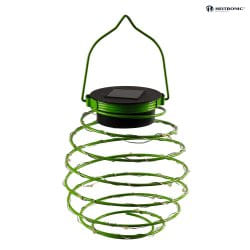 LED Solar lamp SPRING, 2W, 3000K, IP44, green