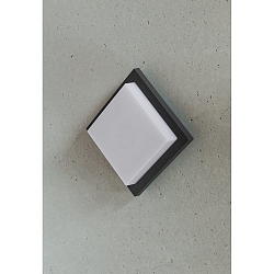 LED Wall / Ceiling luminaire MAKIRA Outdoor luminaire, 8W, 3000K, 480lm, IP54, anthracite