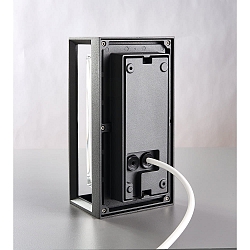 Applique da esterno ALICANTE angolare, resistente agli urti E27 IP65, antracite dimmerabile