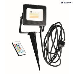 LED Floodlight KINGSTON, 15W,  RGB + CCT, 1250lm, IP44, anthracite