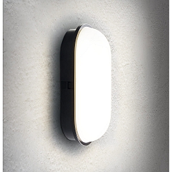 Lampada da parete e soffitto TOLEDO IP65, Nero 