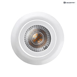 LED Einbaustrahler DL7202, 82mm, 110, 5W, 3000K, 380lm, IP20, schwenkbar, wei