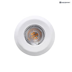 LED Recessed spot DL7202, Ø82mm, 38°, 5W, 3000K, 380lm, IP44, white
