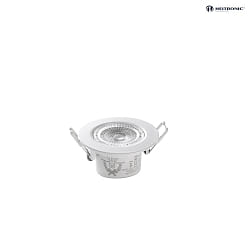 LED Recessed spot DL6809, 7W, 525lm, IP44, 2000-2800K, dimm to warm, cardanic swivelling, black