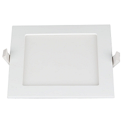 LED Einbaudownlight LE MANS, eckig, 12W, 3000/4000/6000K, 1000lm, IP44, dimmbar, wei