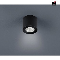 Outdoor LED Deckenleuchte / Badleuchte OSO, IP44, rund, 7.5W 2700K 370lm 40, CRi >90, dimmbar, mattschwarz
