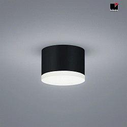 LED Bad-Deckenleuchte PALA, IP30, 9W 2900K 725lm, CRi >90, dimmbar, Aluminium / Acryl, mattschwarz