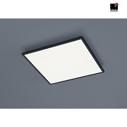 LED Decken-Flchenleuchte RACK, IP20, 40 x 40cm, 21W 2900K 1800lm, CRi >90, dimmbar, mattschwarz