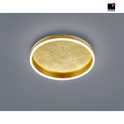 Plafoniera SONA rotondo IP20, satinato, foglia d'oro dimmerabile