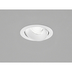 Apparecchio da incasso a soffitto SID IP65, bianco opaco dimmerabile