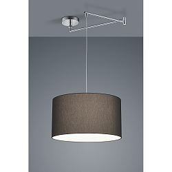 Luci a sospesione CERTO 2 E27 IP20, antracite, cromo