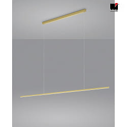 Luminaire  suspension LOOPY direct, avec diffuseur IP20, or mat gradable