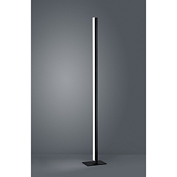 Lampadaire VENTA IP30, satin, noir mat, anodis gradable