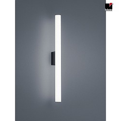 Luci da specchio LOOM 60 breve, commutabile, con diffusore IP44, nero opaco 