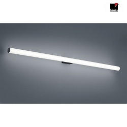 Luci da specchio LOOM 120 grande, commutabile, con diffusore IP44, nero opaco 