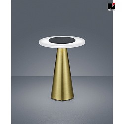 LED Tischleuchte BAX, IP20, 10W 2700K 780lm, mit Touch-Dimmer (3-stufig), mattmessing / schwarz