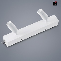 ceiling housing end feed with spot VIGO 2 flames, adjustable IP20, white matt dimmable