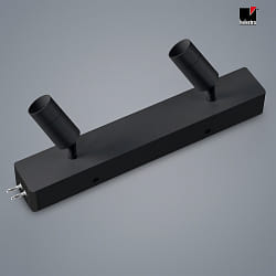 ceiling housing end feed with spot VIGO 2 flames, adjustable IP20, black matt dimmable