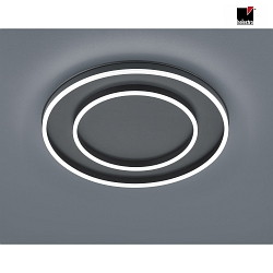 LED Deckenleuchte SONA, IP20,  59.5cm, 2-fach, 60W 2900K 4690lm, dimmbar, Stahl / Acryl, mattschwarz