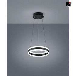 LED Pendelleuchte LIV 40, IP20,  40cm, 49W 2900K 3650lm, CRi >90, Hhe verstellbar, dimmbar, mattschwarz