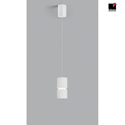 Luci a sospesione ROK 1-Lampadina, regolabile, diretto / indiretto, focalizzabile IP20, bianco opaco dimmerabile