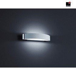 LED Wandleuchte YONA, Bogenform, Up/Down, 27.5cm, 15W 3000K 1310lm, CRi >90, schaltbar, aluminium poliert