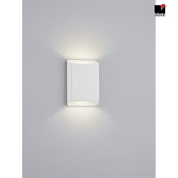 Lampada da parete TOCO angolare, diretto / indiretto IP54, bianco opaco dimmerabile