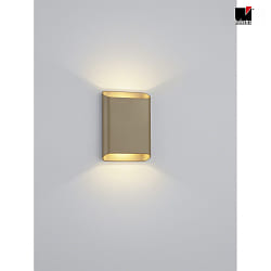 Lampada da parete TOCO angolare, diretto / indiretto IP54, caff marrone dimmerabile