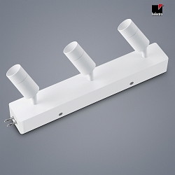 ceiling housing end feed with spot VIGO 3 flames, adjustable IP20, white matt dimmable