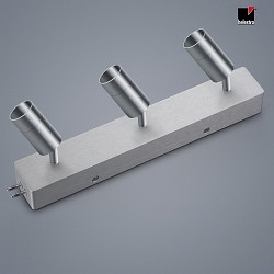 ceiling housing end feed with spot VIGO 3 flames, adjustable IP20, nickel matt, anodised dimmable