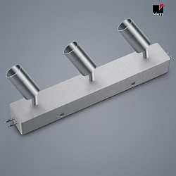 ceiling housing middle feed with spot VIGO 3 flames, adjustable IP20, nickel matt, anodised dimmable