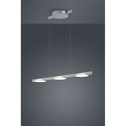 Luci a sospesione POLE 3-Lampadine IP20, nichel opaco, satinato, anodizzato dimmerabile
