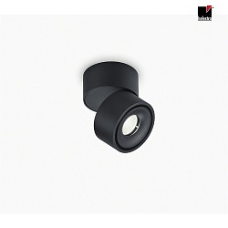 ceiling luminaire NAKA 9W 1 flame, adjustable IP20, black matt dimmable