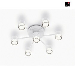 ceiling luminaire KALA IP20, partly satined, white matt dimmable