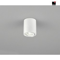 Deckenaufbau-Strahler NESO, IP20,  8.5cm, GU10, 30 schwenkbar, Aluminium, wei matt
