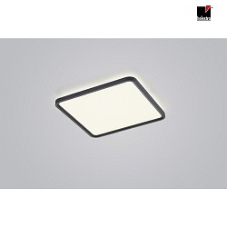 LED Deckenleuchte VESP, Mae: 61 x 61cm, 50W, 3000K, 2870lm, IP20, dimmbar, schwarz matt