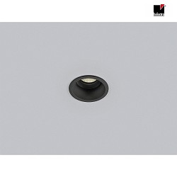 4er Set Deckeneinbau-Downlight NESO, IP20,  8.5cm, GU10, 30 schwenkbar, Aluminium, schwarz matt