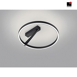 LED Deckenleuchte ELARA, IP20,  45cm, 25W 2700K 1930lm, CRi >90, dimmbar, schwarz matt