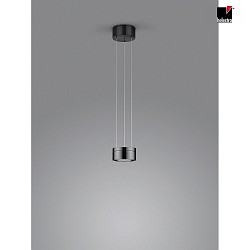 LED Pendelleuchte ODA, IP20,  13.5cm, 25W 2700K, CRi >90, dimmbar, schwarzchrom