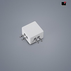 90 connector VIGO with plug, magnetic mounting, white matt