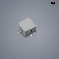 90 connector VIGO with plug, magnetic mounting, nickel matt, anodised
