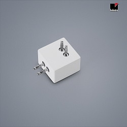 90 connector VIGO with plug, vertacal, magnetic mounting, white matt