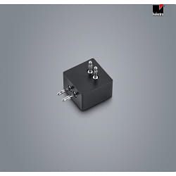 90 connector VIGO with plug, vertacal, magnetic mounting, black matt