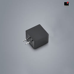 end feed VIGO with plug, magnetic mounting, black matt