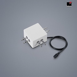 T-feed VIGO with feed-in option, with plug, magnetic mounting, white matt